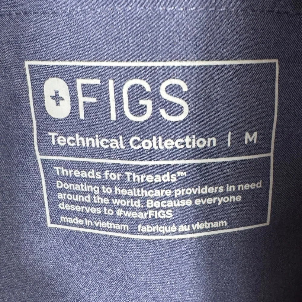 NWT Figs Axim Cargo Scrub Pants, Navy, Size M